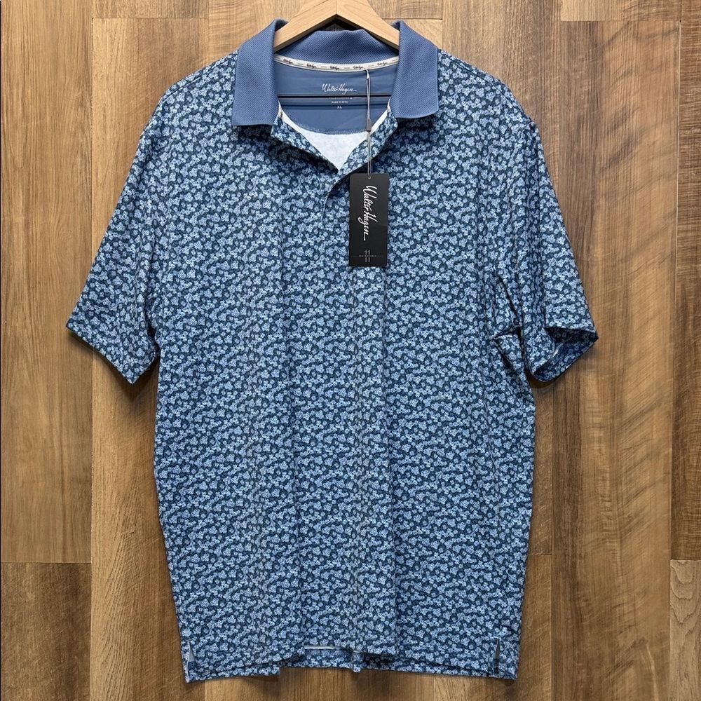 Walter Hagen Performance 11 Novelty Print Golf Polo